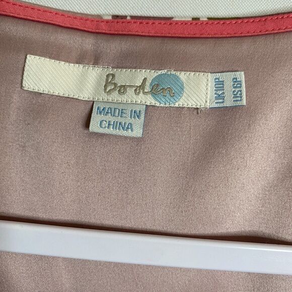 Boden Floral Tulip Midi Dress Scoop Neck Cap Sleeves Side Zip Fully Lined US 6P - Picture 9 of 15